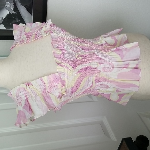 Hill House, The Paz Nap Top - Candy Kaleidoscope Linen,  NWT - Picture 5 of 12